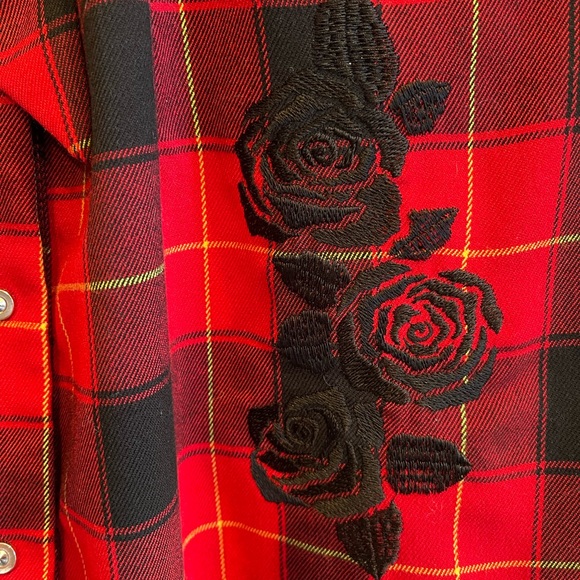 Rinascimento SZ S Red and Black Holiday Plaid Dress! - Picture 5 of 14